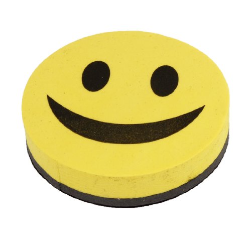Magnetico Nero Giallo Smile Face Lavagna Eraser