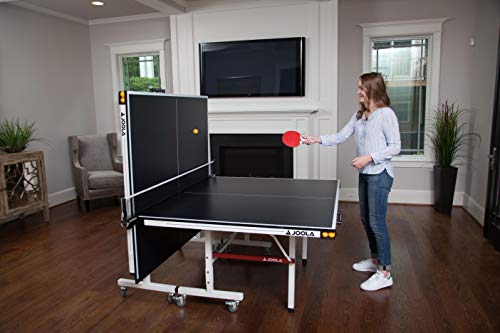 JOOLA Rally TL Professional MDF Indoor Ping Pong Table w/Quick Clamp Table Tennis Net & Post Set - 10 Minute Easy Assembly - Corner Ball Holders - Tournament Quality - Includes Playback Mode - image 8