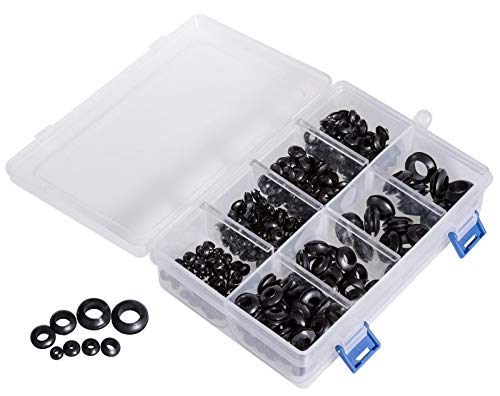 Preisvergleich Produktbild Kabeltülle Kabeldurchführung Sortiment Kabeldurchlass Durchgangstüllen Gummitülle (295 Teile)