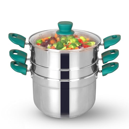 The Indus Valley Stainless Steel Steamer for Rice/Veggies/Idiyapp...