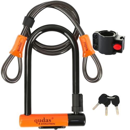 Heavy Duty Bike U Lock German Brand Anti-Theft 4ft/1.2m Cable