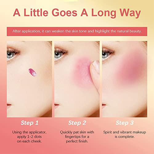 Mysense Liquid Blush, Silky Cream Blush Stick For Cheek Soft Pinch, Matte Blush Makeup Natural-Looking, Weightless, Long-Lasting, 05# Grateful-Wine Red #TOP3