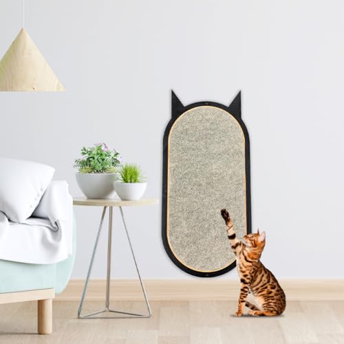 Arranhador para Gatos Para Parede e Chão Resistente Com Base em Carpete Estimulação Física e Mental