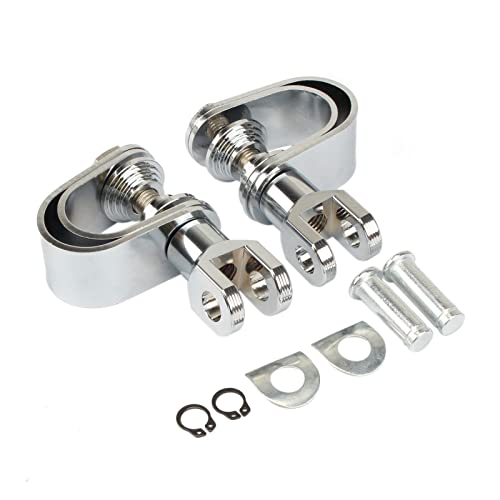 Repose-Pieds Moto pour Barre de Protection 1-1/4" Support Autoroute Chopper