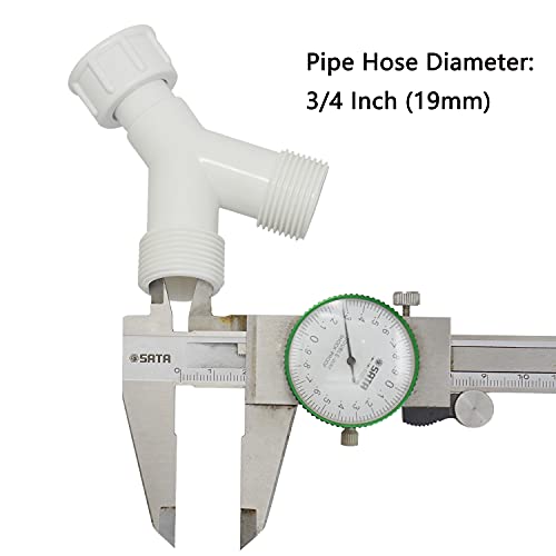 Plastic Appliance Inlet BSP Hose Y-Piece Splitter Connector - Image 3