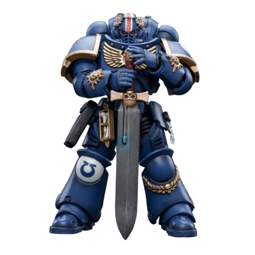 JOYTOY Warhammer 40,000 1/18 Action Figure Ultramarines Primaris Lieutenant Argaranthe Collection Model Birthday Gifts