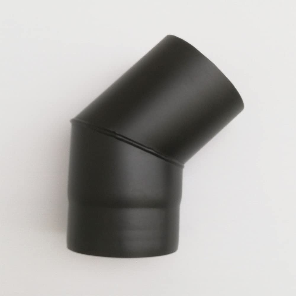 Aflex raccordo per stufa a legna - camino curva MF a 45 gradi (180mm)