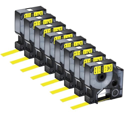 5 �p�b�N 9 �~�����[�g�� 12 �~�����[�g�� 19 �~�����[�g�����x���e�[�v���{�� IND A18444 S0718600 �ƌ݊��� 1000 4200 6000(8PK Black on Yellow)