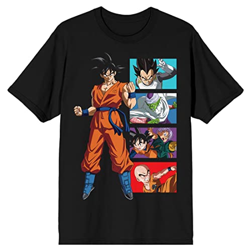 T-shirt Dragon Ball Super Goku manga noir coton taille 6XL vetement homme