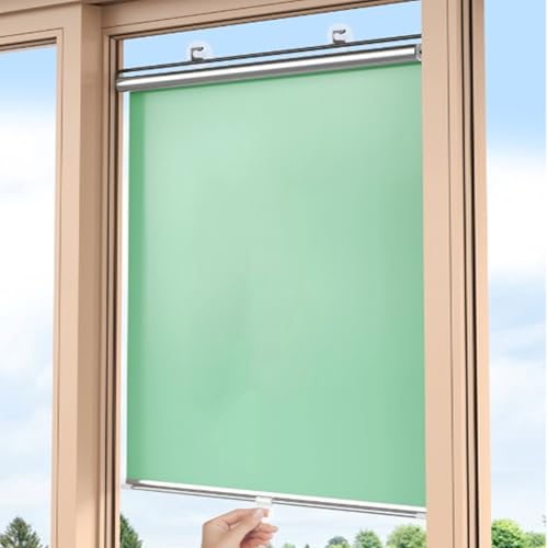 Persianas enrollables retráctiles portátiles con Ventosa,Protección Solar,Cortinas Opacas,privacidad Temporal para Oficina,protección UV,para Ventanas y Puertas,Solarium Baño Oficina Coche