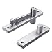 Produktbild Tiberham Türscharnier, 2 Stück, um 360 Grad drehbar, versteckte Türwellen-Scharniere, robustes Edelstahl, verdecktes Drehtürscharnier mit Befestigungsschrauben (130 x 25 mm)