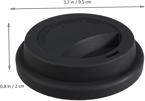 Miniatura 4 de BESTOYARD 4 tapas reutilizables de silicona para tazas de café para bebidas que se adaptan a material de grado alimenticio para café