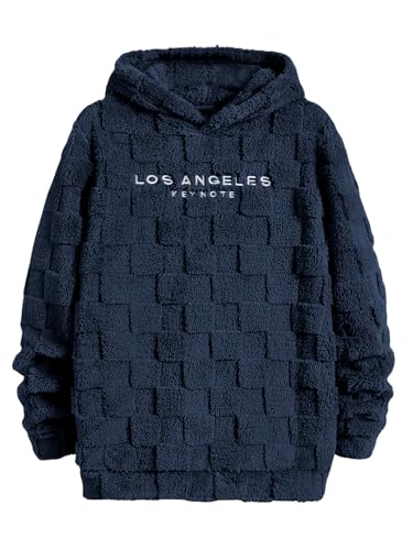 Amazon.com: SOLY HUX Hoodies for Men Graphic Fuzzy Sherpa Pullover