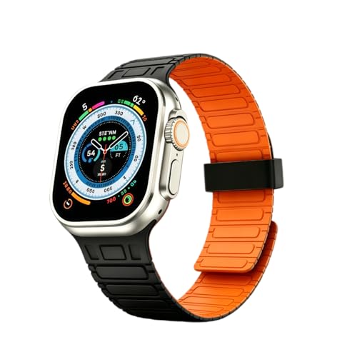 O-SEN Silicone Magnetic Apple Watch Sport Band (38mm-49mm, Various Colors) $4.99 or 2 for - image 1