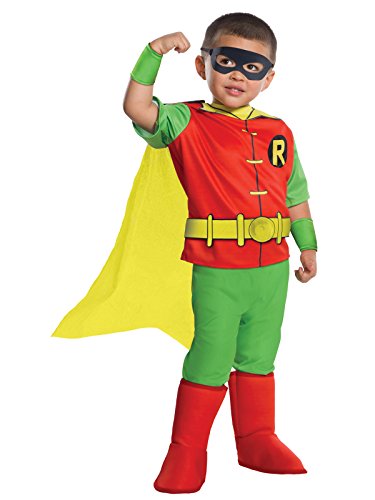 Rubies DC Comics - Robin Deluxe Toddler Costume (3T-4T)