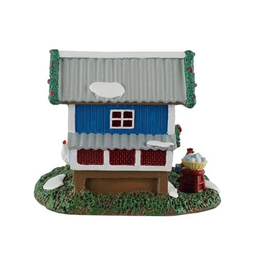 Gallinero de resina Lemax para completar zonas rurales en maquetas navideñas y belenes 5