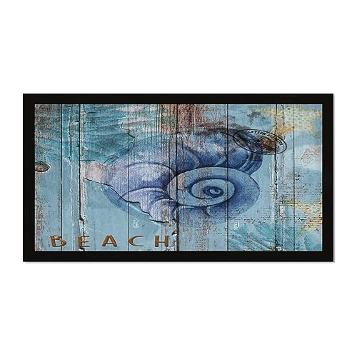 Panneau mural encadré mer et décoration rustique bois extérieur
