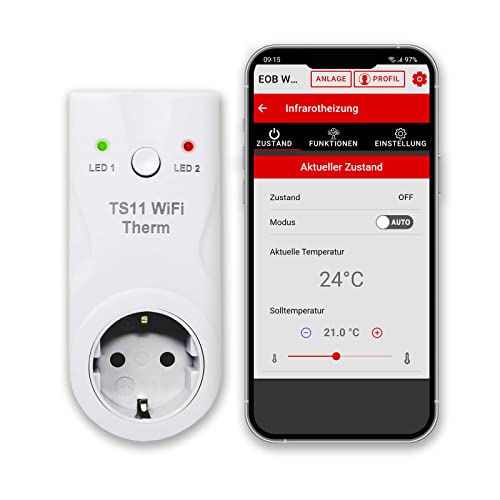 BRAST Infrarotheizung Hybridheizung 600- 1400 Watt Konvektionsheizung Wandheizung Elektroheizung 2in1 Made in Europe