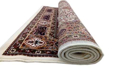 Image of Royal Look Design Runner Carpet 2 Feet x 6 Feet Ivory Colour Carpets for Home Living Room Bedroom Dining Room
