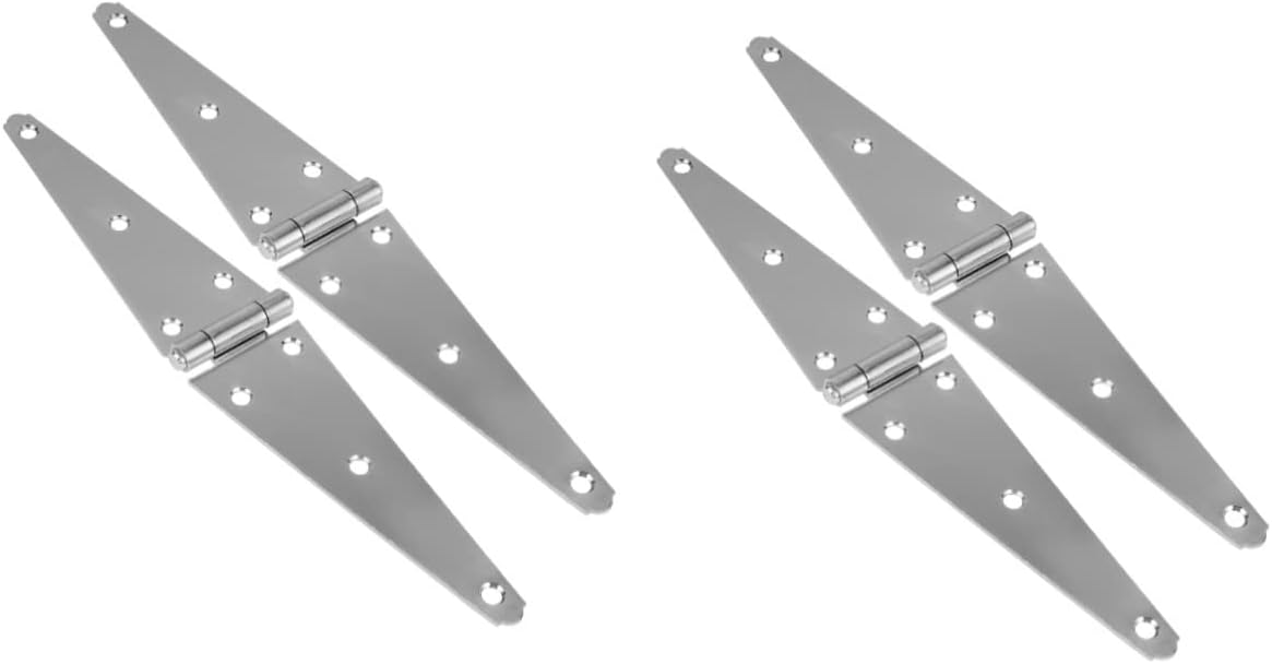 Mobestech 4 Pcs THinge Gate Hinges for Wooden Fences Heavy Duty Hinge Shed Door