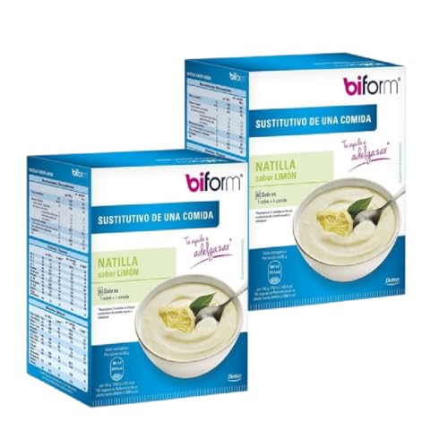 Dietisa Biform Crema Sabor Limon Sustitutiva de Comidas - Pack Ahorro 2 x 6 Sobres de 50g - Cada Unidad Aporta 201 Kcal - Para el Control del Peso