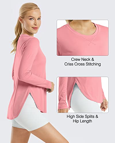 Image of G4Free Lightbreeze Womens UPF 50+ Long Sleeve Workout Tops Quick Dry UV Sun Shirt Running Gym Hiking Yoga Casual Lightweight