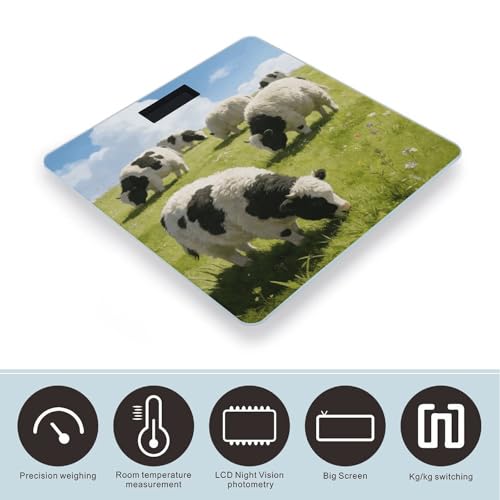 Báscula Digital de Baño con Sensor Preciso y Pantalla LCD Grande miniatura 3