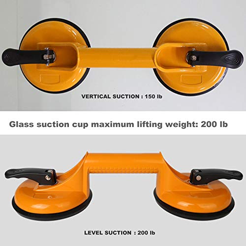 Kaisiking B0817JGK2Y 2Pcs Aluminum Glass Puller Tile Lifter Floor Suction Cup Floor Gap Fixer thumb #4