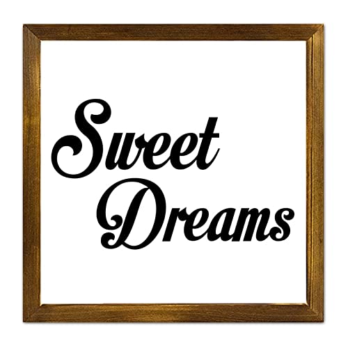 Panneaux en bois Sweet Dreams plaque chrétienne encadrée de 30cm