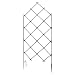 Achla Designs FT-30 Freestanding Lattice Wrought Iron Garden Trellis, Graphite
