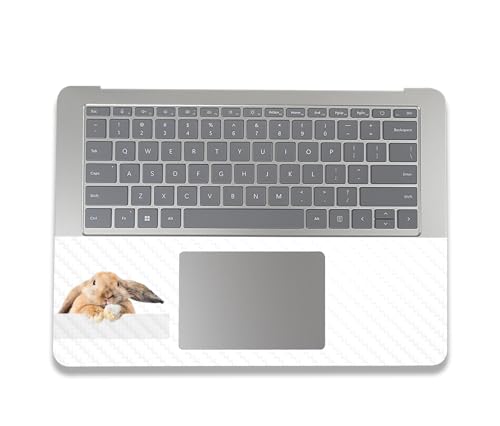 Image of MightySkins Carbon Fiber Skin Compatible with Microsoft Surface Laptop Studio 2 (2023) Full Wrap Kit - Lop Bunny | Protective, Durable Textured Carbon Fiber Finish | Easy to Apply | Made in The USA
