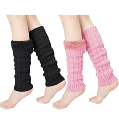 C3-2 Pairs Thick Plush(black + Pink)