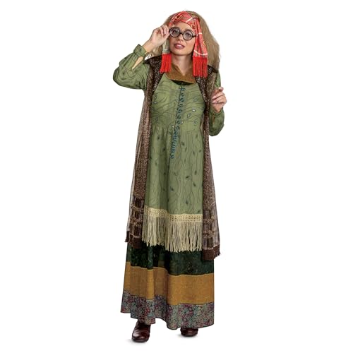 Disguise Harry Potter Professor Trelawney Deluxe Adult Costume Officially Licensed Halloween Costume Outfit Size (12-14)