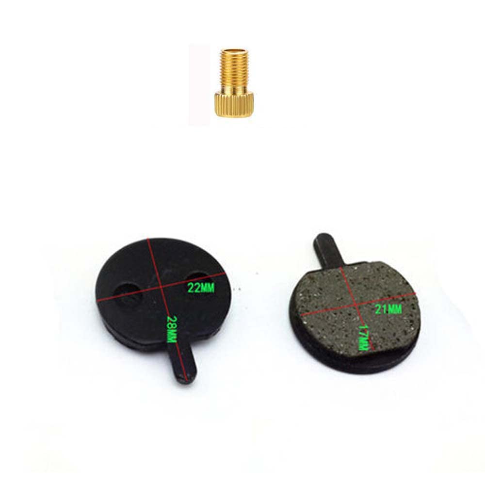 Schrodinger15 50025(+A) Bicycle Cycle Brake Pad Disc Semi Round Mountain Road Mountain MTB 1 Pair (No Clips) + 1 nos. Presta to Schrader Adaptor (B0C3WB3PMN) Amazon Price History, Amazon Price Tracker