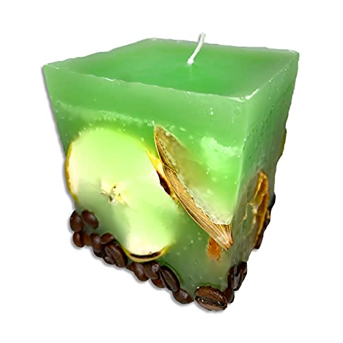 Artman Candles 275 g Duftkerze Würfel mit Früchtemantel (Grün) Cover