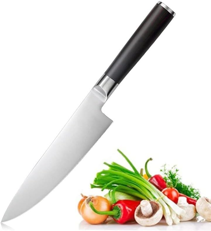 Meat Cleaver Knife, 7.5INCH Professional Japanese Kitchen Chef Knife 5Cr15Mov Stainless Steel Meat Fish Fruit Vegetables Slicer Butcher Cleaver Knife