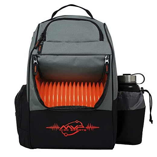 MVP Disc Sports Backpack Shuttle Bag (Gray/Orange)