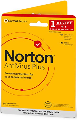 Image of Norton Antivirus Plus | 1 User 1 Year | Includes Smart Firewall & Password Manager | PC or Mac +Microsoft Office 365 Personal for 1 user, 12-month / 1 Year Subscription