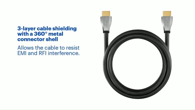 Rocketfish 12' Ft. in-Wall Hdmi Cable 18gbps Ultra Hd 4k X 2k 1080