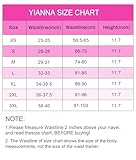 YIANNA Waist Trainer Women Body Shaper Tummy Control Shapewear Corset Underbust for Cincher Latex Zipper Hooks,UK-YA2231-Black-M - Image 3