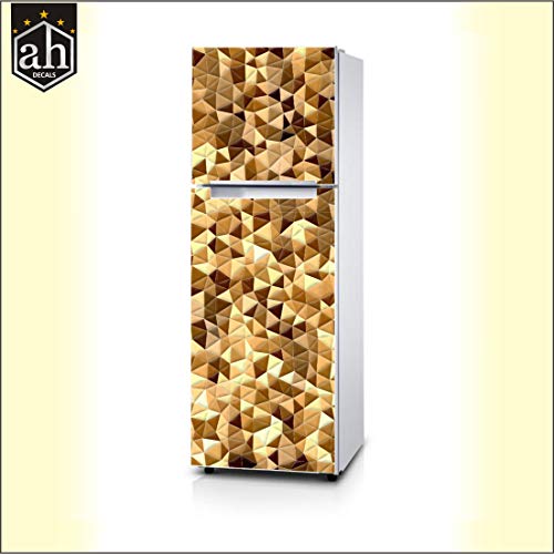 Image of Fridge Sticker Decorative Refrigerator Door Sticker PVC Vinyl Multicolor Design Fridge Wrap Sticker (160 cm x 60 cm or 63 X 24 Inches) (Design 8)