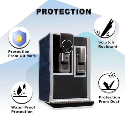 Image of Water Purifier Cover Compatible with Blaze Insta Hot & Ambient RO+UV - Dustproof, Waterproof, Oil Stain Protection, Transparent Front, Velcro Closure, Fits Wall-Mounted /Table-Top