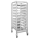 GGM Gastro | TWE3753 | Tablettwagen - für 15 Tabletts EN 530x370 - mit leisen Rollen