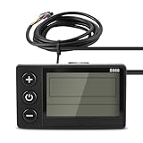 LCD Display, 24V 36V 48V ElectricBike Control Panel LCD Display Meter for Scooter Modification
