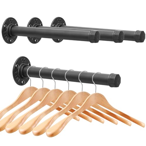 Perchero de hierro fundido montado