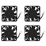 Lot de 4 Ventilateurs 12 V DC, Mini Ventilateurs de Refroidissement 4010 Silencieux 0,1 A ...