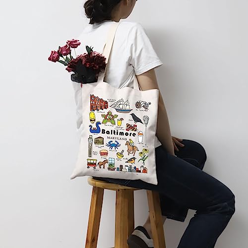 Bolso Tote MNIGIU Baltimore State Maryland miniatura 6