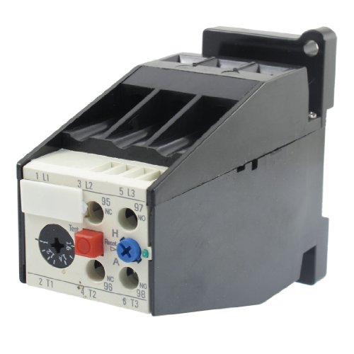 Relais thermique de protection moteur AC 1A-1.6A NO NC pour armoire électrique triphasée