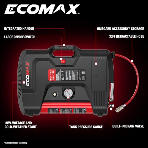 ECOMAX Wall Mount Air Compressor