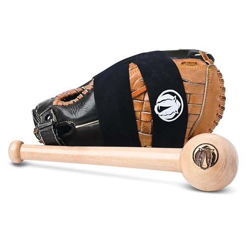 Rhino Wax - Baseball Glove Break in Kit - Includes Mallet and Base Ball Wrap for Gloves - Speeds Up Breakin Time - Creates The Perfect Pocket - Solid One-Piece (No Glue) Maple Hardwood Construction